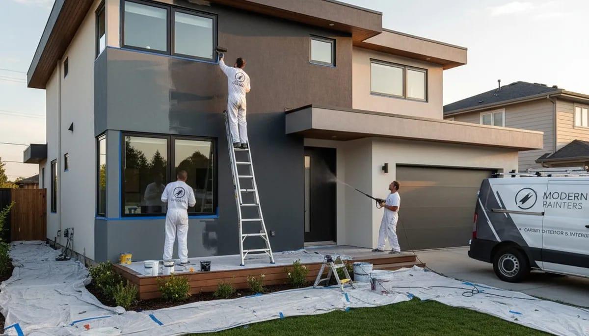 Professional building painting contract work